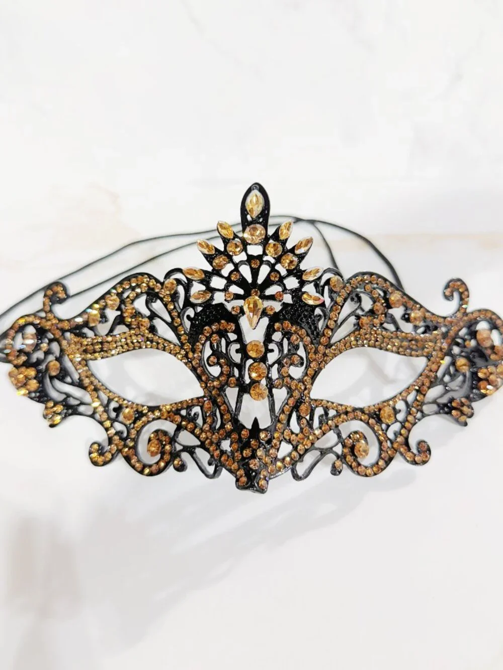 Men’s Black and Gold Masquerade Mask, Venetian Mask, Formal Ball Mask, Prom Mask